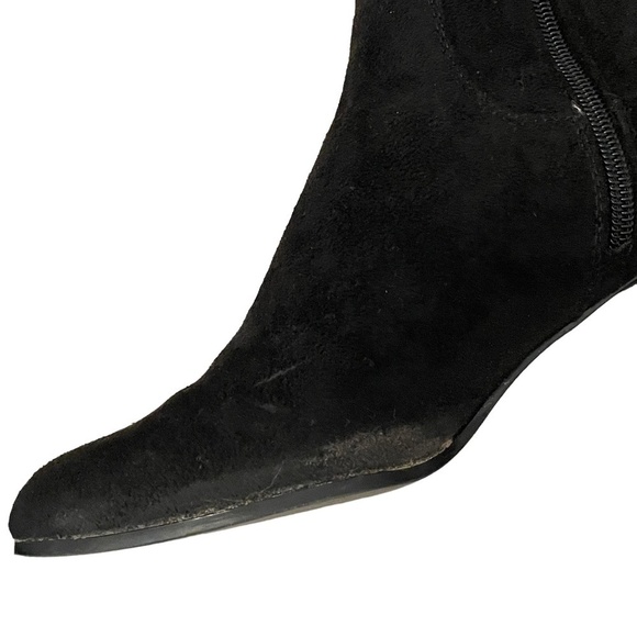 Zara Ultra High Black Clock Heel Knee High Boot US 5 - Picture 7 of 10
